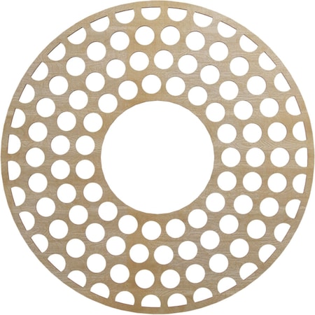 Ekena Millwork Fink Wood Fretwork Pierced Ceiling Medallion, Hickory, 24"OD x 8 3/4"ID x 3/8"T CMWP24X24X0375FFHI
